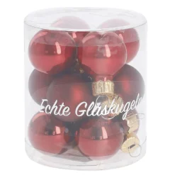 Clearance NANU-NANA 12er Set Glaskugeln 2,5 Cm, Rot