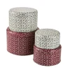 New NANU-NANA 4er Set Keksdose Ilex, Rund, Rot/weiß