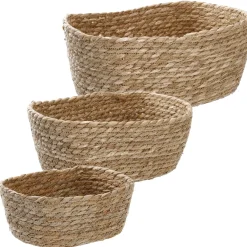 Online NANU-NANA 3er Set Korb Natur, Eckig/natur