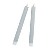 Outlet NANU-NANA 2er Set LED-Stabkerze Rustik, Salbei, 24.5 Cm