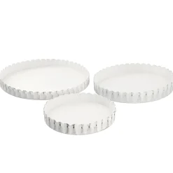 Best NANU-NANA 3er Set Schale Mit Rand, Antik, Weiß