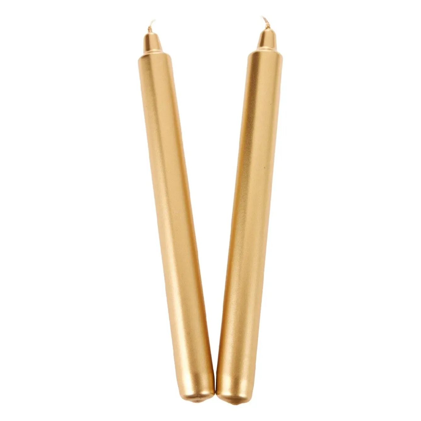 New NANU-NANA 2er Set Stabkerze Metallic, Gold, 24 Cm