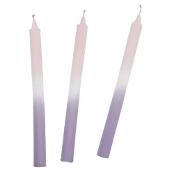 Best NANU-NANA 3er Set Stabkerze, Rosa/weiß/flieder, 25 Cm