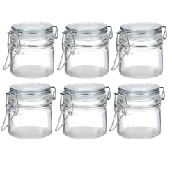 Fashion NANU-NANA 6er Set Vorratsglas Mit Bügelverschluss, 80 Ml