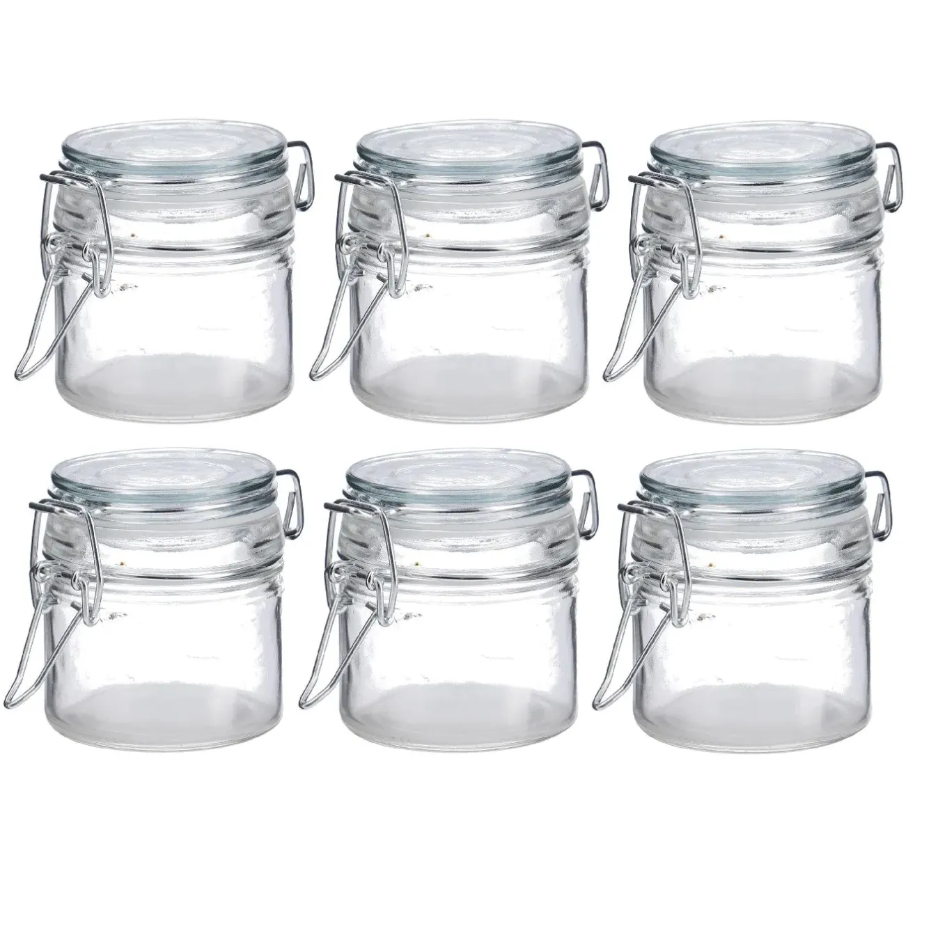 Fashion NANU-NANA 6er Set Vorratsglas Mit Bügelverschluss, 80 Ml