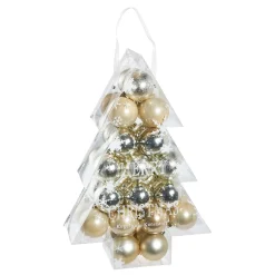 New NANU-NANA 34er Set Weihnachtskugeln, Champagner