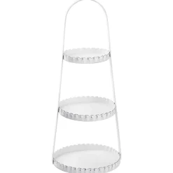 Discount NANU-NANA Etagere Metall, 3 Teller, Weiß, 40 Cm