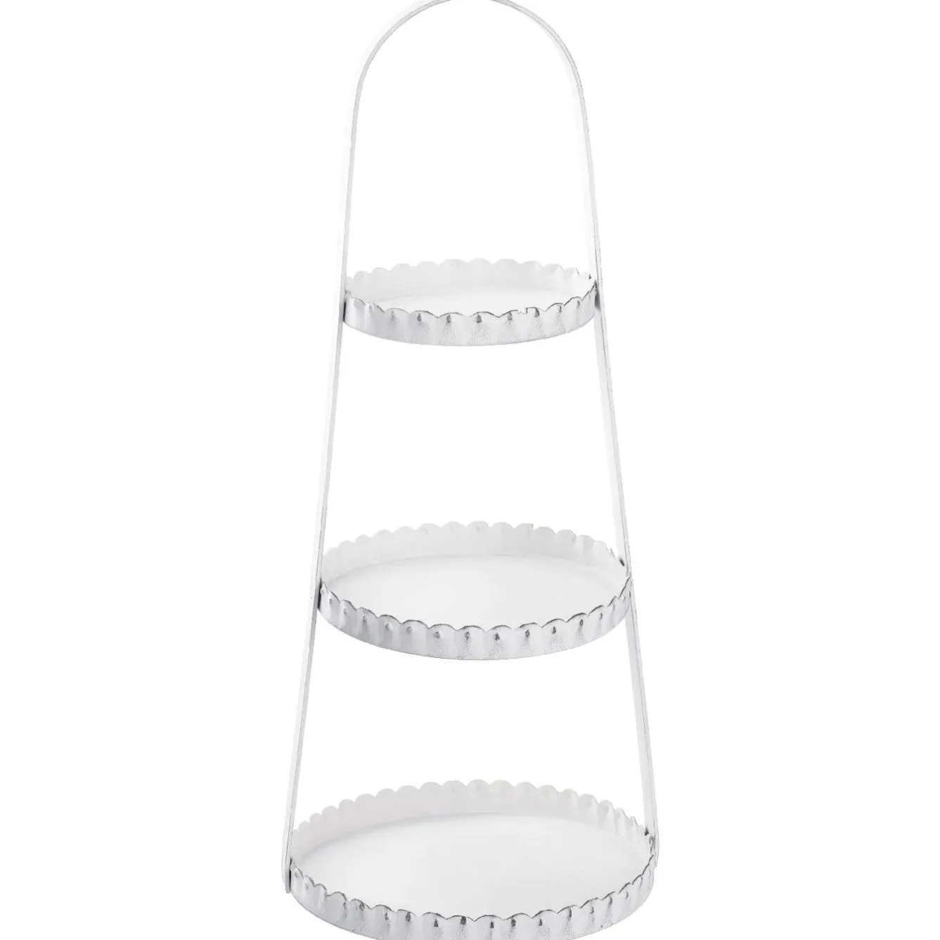 Discount NANU-NANA Etagere Metall, 3 Teller, Weiß, 40 Cm