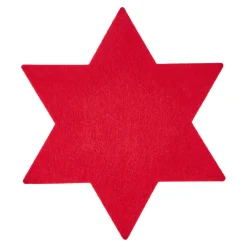 Discount NANU-NANA Filz-Untersetzer Stern, 25 Cm, Rot