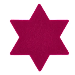 Sale NANU-NANA Filz-Untersetzer Stern, Pink, 13 Cm