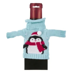 New NANU-NANA Flaschenbezug Strick, Pinguin Mütze