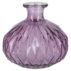 Online NANU-NANA Flaschenvase Kugel, Rauten/lila, 14 X 13 Cm