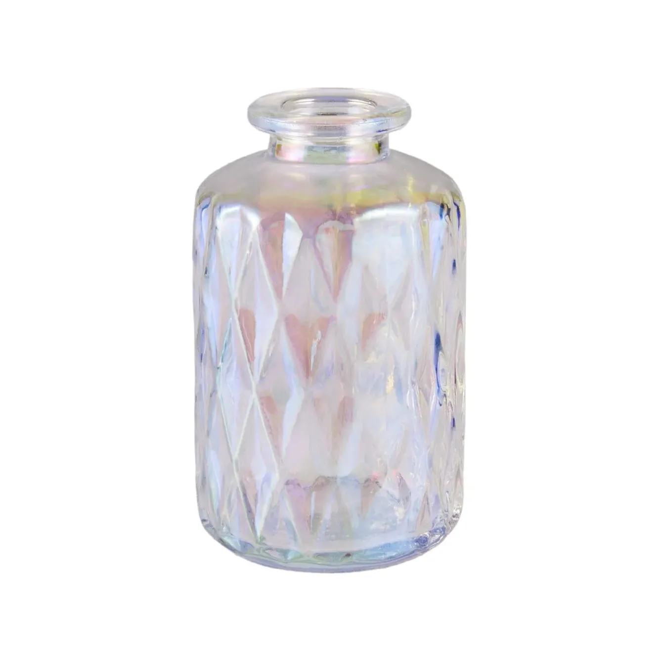 Hot NANU-NANA Flaschenvase Pearl, Rauten/rund, 10 Cm