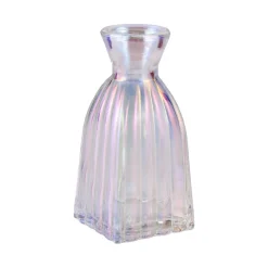 Clearance NANU-NANA Flaschenvase Pearl, Rillen/eckig, 11 Cm