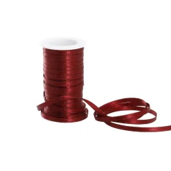 Hot NANU-NANA Geschenkband Satin, Bordeaux, 3mm X 10m