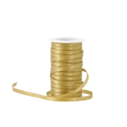 New NANU-NANA Geschenkband Satin, Gold, 3mm X 10m