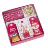 Hot NANU-NANA Geschenke-Set, Rot-weiß-rot, Kordel/Anhänger/Glocke