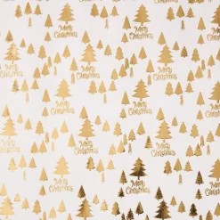 Best NANU-NANA Geschenkpapier Prägung, Schrift/Baum/creme, 2 M