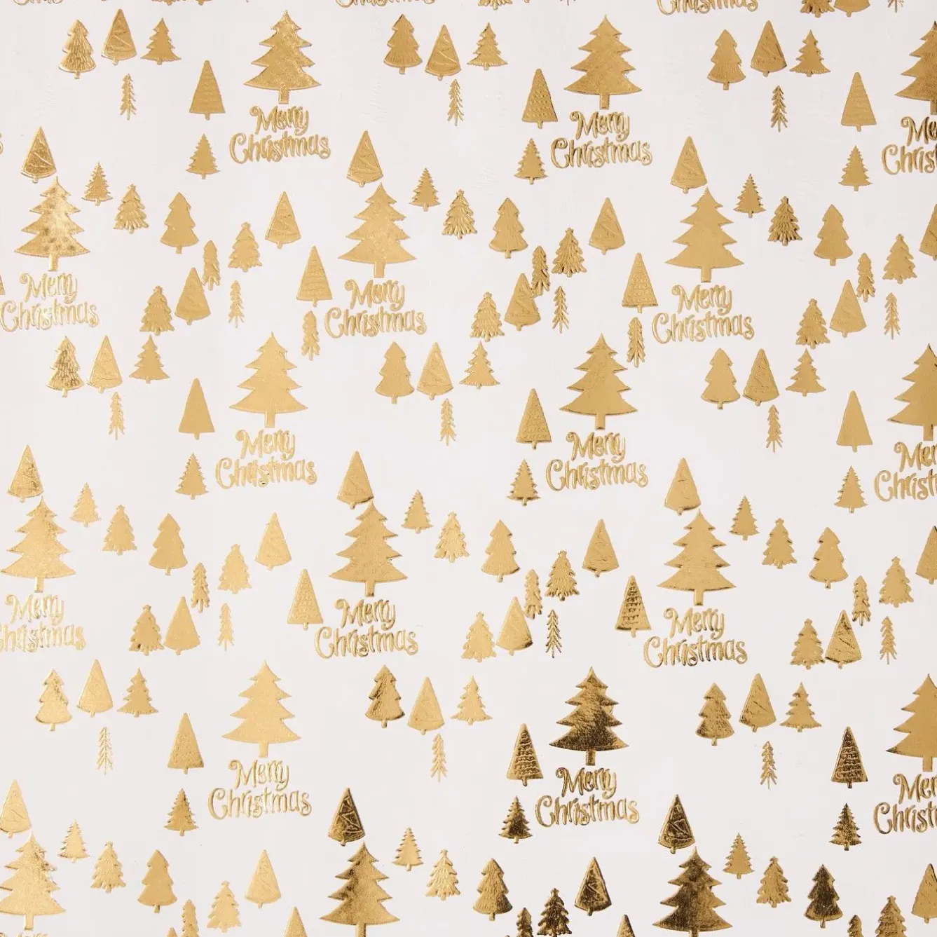 Best NANU-NANA Geschenkpapier Prägung, Schrift/Baum/creme, 2 M