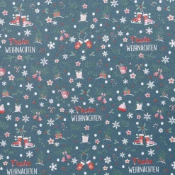 Clearance NANU-NANA Geschenkpapier Weihnachtsmix, Schrift, 2 M