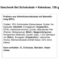 Outlet NANU-NANA Geschenk-Set Schokolade + Keksdose, 126 G