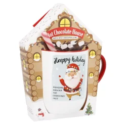 Outlet NANU-NANA Geschenk-Set Trinkschokolade + Becher, Haus/Lichterkette
