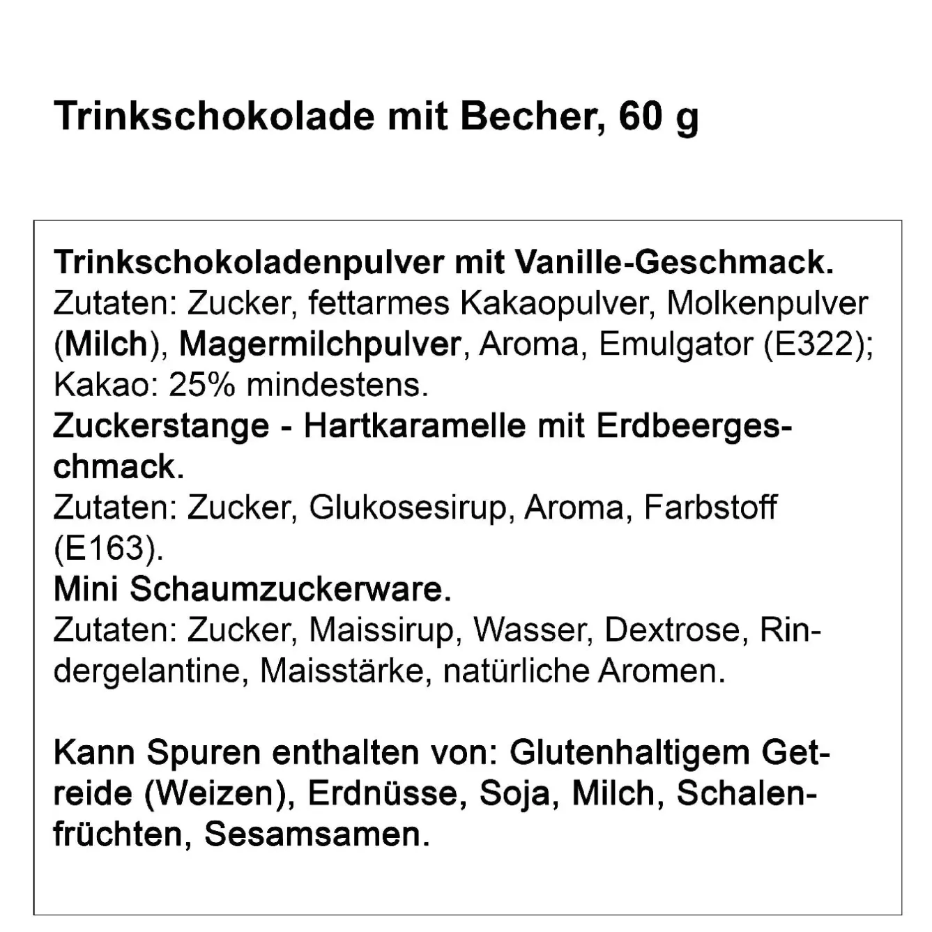 Fashion NANU-NANA Geschenk-Set Trinkschokolade + Becher, Haus/Fahrrad