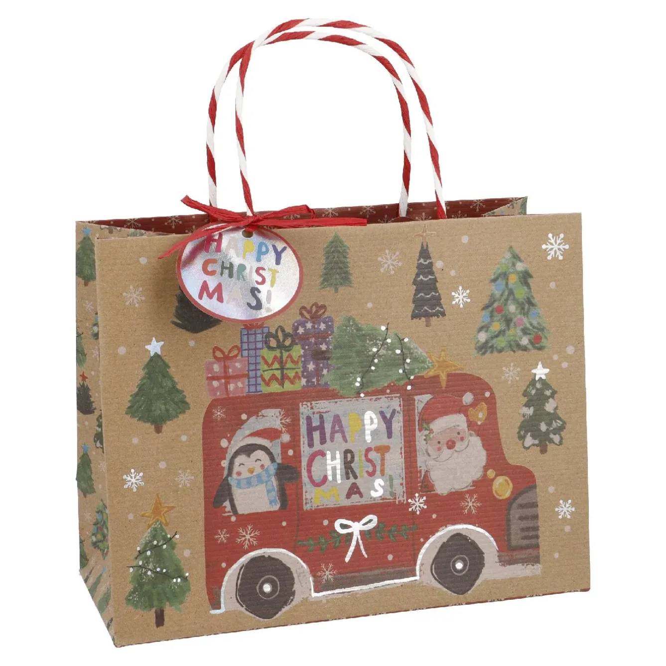 Outlet NANU-NANA Geschenktüte Motiv, Bus, 23 X 18 Cm