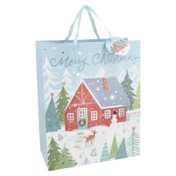 Hot NANU-NANA Geschenktüte Motiv, Haus/rot, 26 X 32 Cm