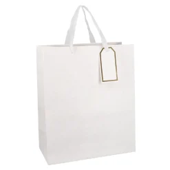 Hot NANU-NANA Geschenktüte Prägung, Weiß, 25.4 X 30.5 Cm