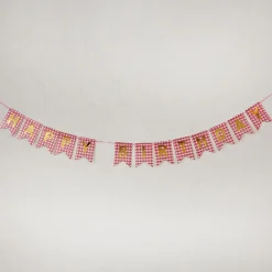 Clearance NANU-NANA Girlande Happy Birthday, Holo/rot, 4 Meter