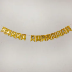 New NANU-NANA Girlande Happy Birthday, Holo/gold, 4 Meter