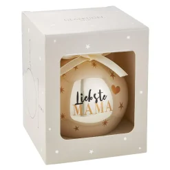 Online NANU-NANA Glaskugel Spruch, Mama/champagner/glänzend, 10 Cm