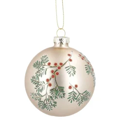 Sale NANU-NANA Glaskugel Vintage, Ilex/champagner/matt, 8 Cm
