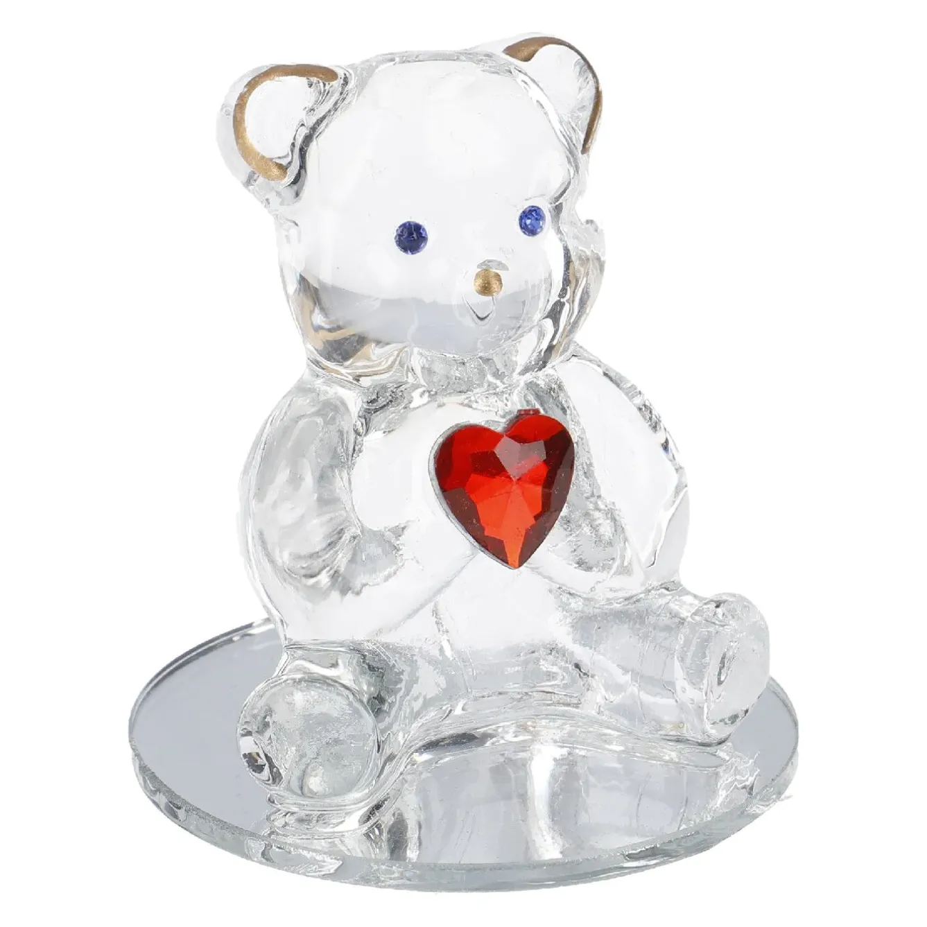 Fashion NANU-NANA Glas-Teddybär Mit Herz, 4.5 Cm