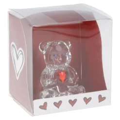 Fashion NANU-NANA Glas-Teddybär Mit Herz, 4.5 Cm
