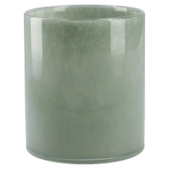 Outlet NANU-NANA Glas-Vase Zylinder/Opal, Grün, 12 X 14 Cm