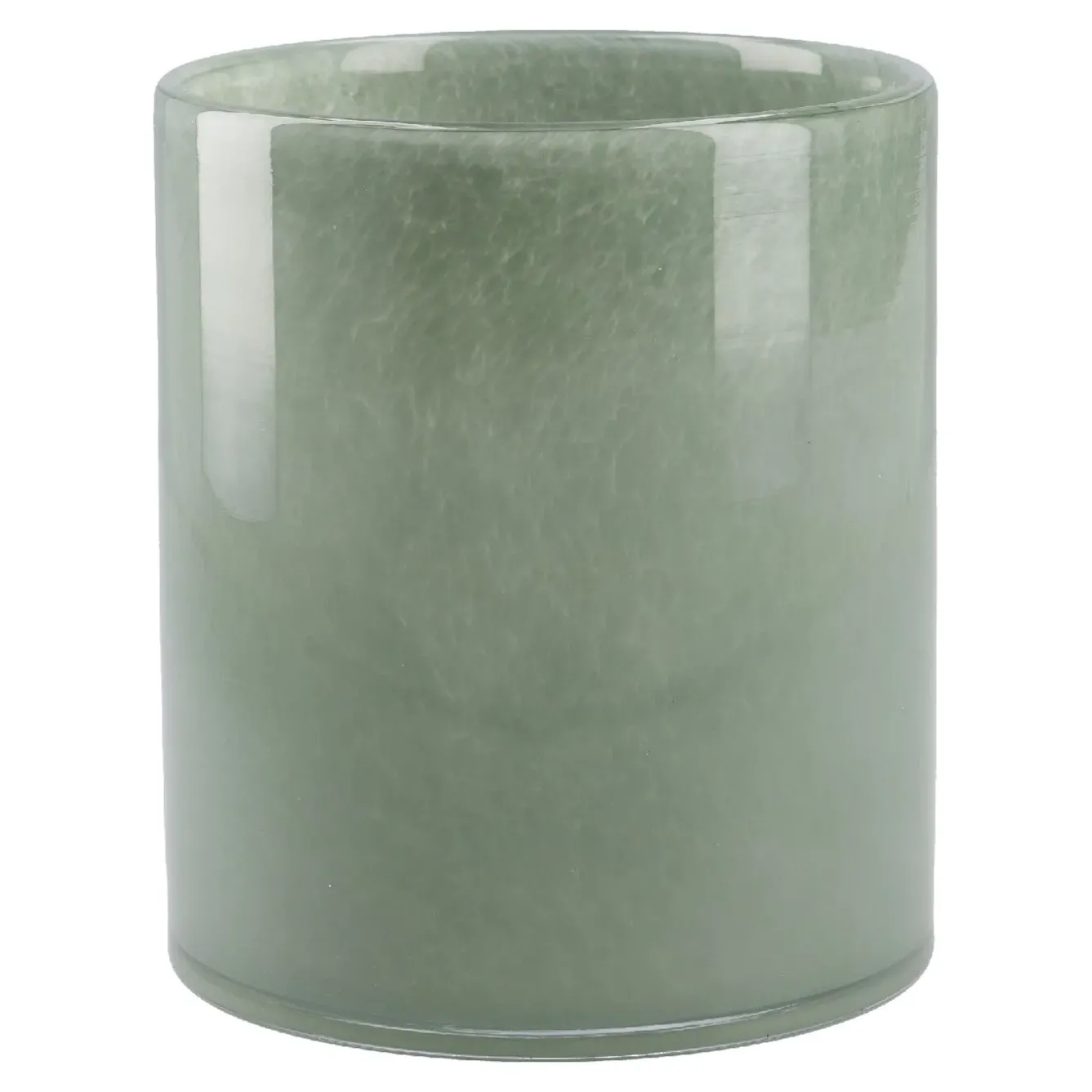 Outlet NANU-NANA Glas-Vase Zylinder/Opal, Grün, 12 X 14 Cm