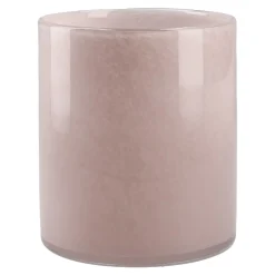 Fashion NANU-NANA Glas-Vase Zylinder/Opal, Rosa, 12 X 14 Cm