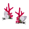 Outlet NANU-NANA Haarclip Geweih Mit Pompom, Rot/weiß