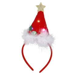 Clearance NANU-NANA Haarreifen Weihnachten Mit LED, Mütze/rot