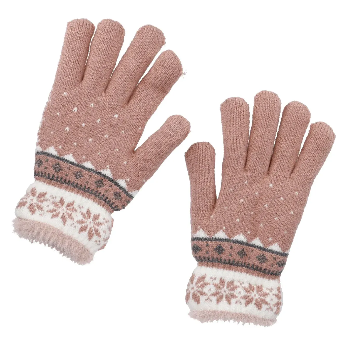 Discount NANU-NANA Handschuhe Schneeflocke, Rosa