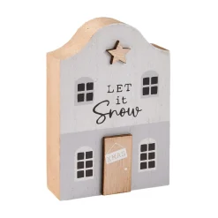 Outlet NANU-NANA Haus Mit Spruch, Weiß, 12 Cm