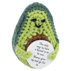 Clearance NANU-NANA Häkelfigur Spruch, Avocado/Only Way, 8 Cm