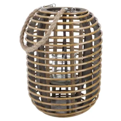 Discount NANU-NANA Holz-Laterne Handan, Natur, 33 Cm