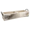 Clearance NANU-NANA Holz-Schale, 2 Fächer/Griff, 48 Cm