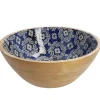 Clearance NANU-NANA Holzschale Motiv, Blau/weiß, 30 Cm