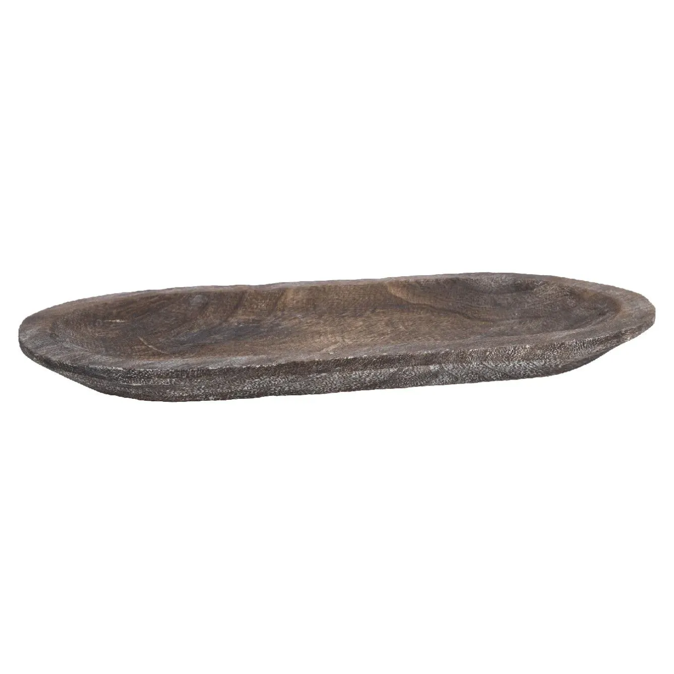 New NANU-NANA Holzschale Oval, Braun, 41 X 21 Cm