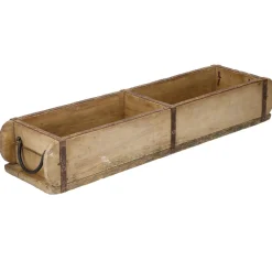 Clearance NANU-NANA Holzschale Rustik, Doppel, 57 Cm