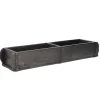 Clearance NANU-NANA Holzschale Rustik, Doppel, Schwarz, 57 Cm
